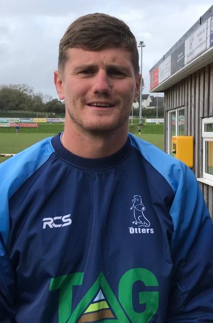 Tom Powell - Narberth skipper scored their first try Tom Powell - Narberth skipper scored their first try
